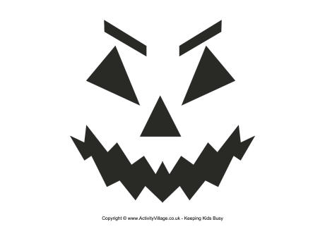 Pumpkin carving template 1 Pumpkin carving template 1