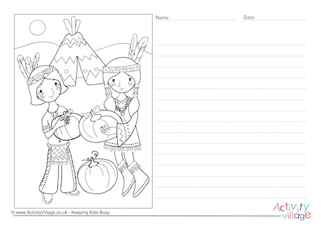 Pumpkin Harvest Story Paper