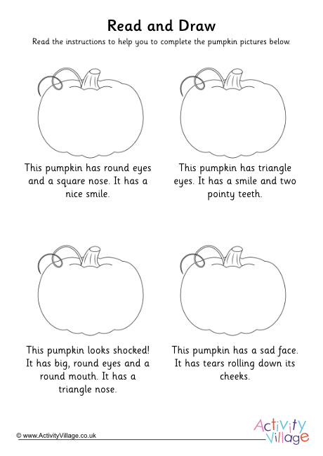 Pumpkin Read and Draw