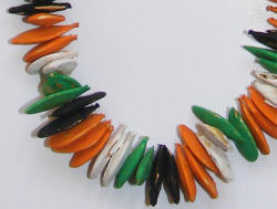 Pumpkin seed necklace close up