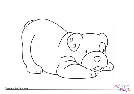 Puppy Colouring Page 3