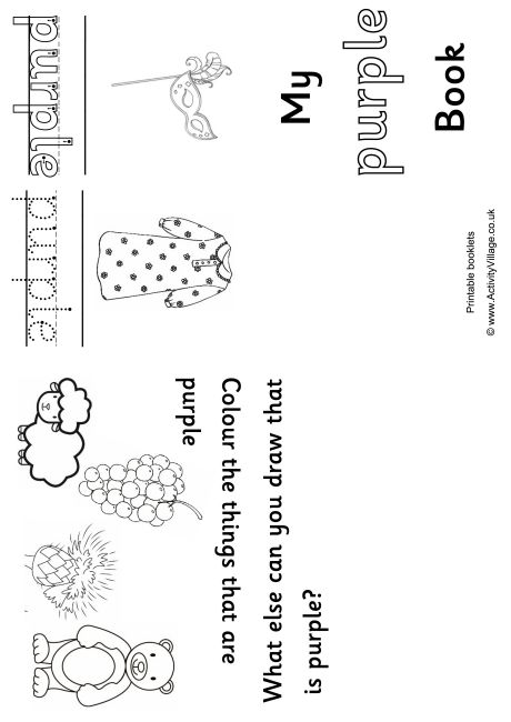 Purple Colour Booklet Purple Colour Booklet