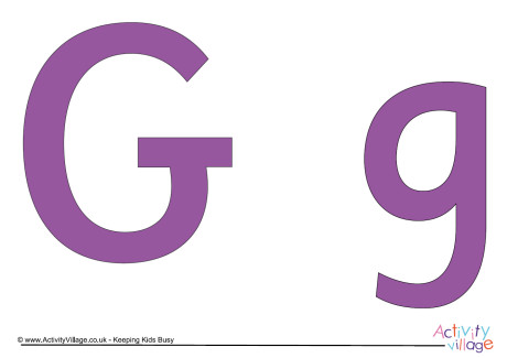 Purple display letters
