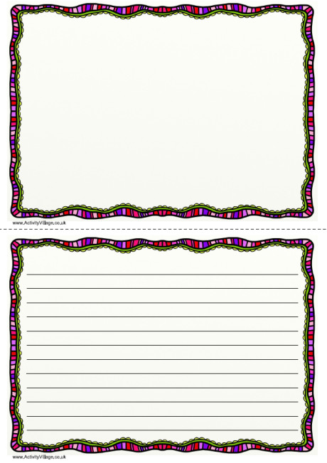 Purple Doodle Writing Frame 2