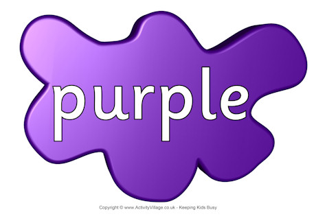Purple poster splats