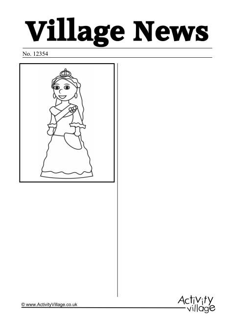 Queen Victoria Newspaper Writing Prompt