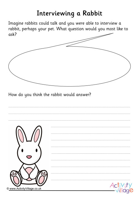 Rabbit Interview Writing Prompt