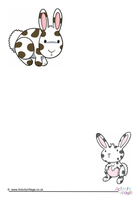 Rabbit Writing Paper 2