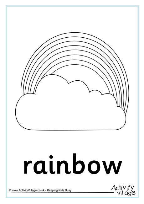 Rainbow colouring page 4