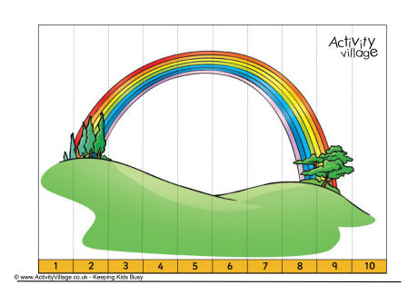 Rainbow counting jigsaw