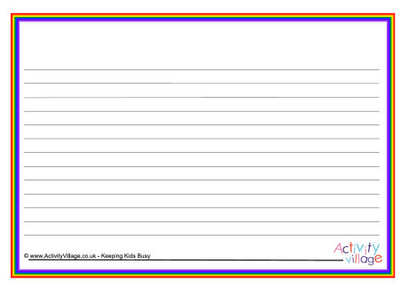 Rainbow frame - landscape