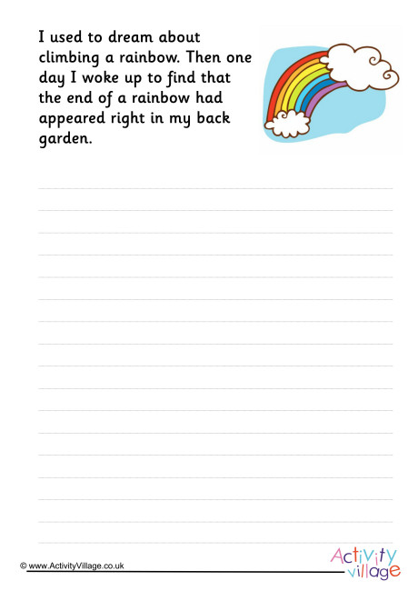 Rainbow Story Starter