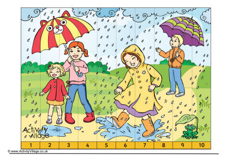 Rainy Day Counting Jigsaw