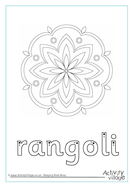Rangoli Finger Tracing
