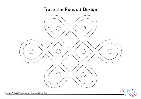 Rangoli tracing page 1