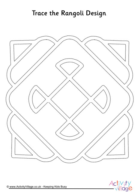 Rangoli tracing page 3