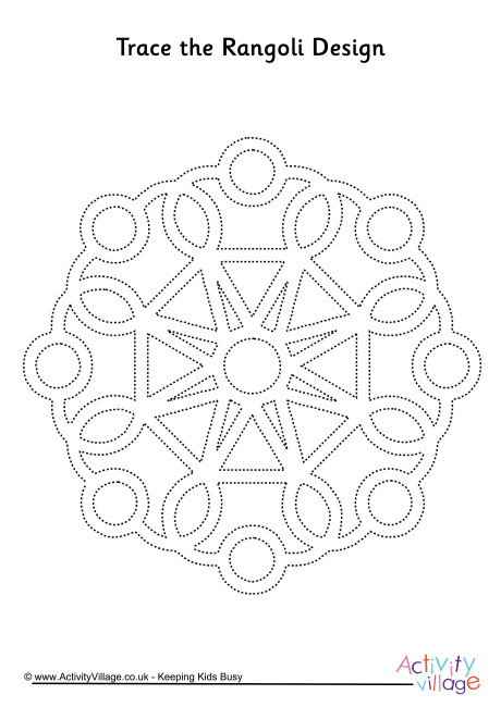 Rangoli tracing page 4