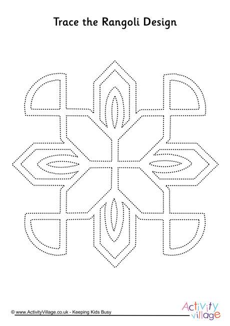 Rangoli tracing page 6