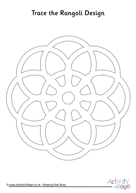 Rangoli tracing page 8