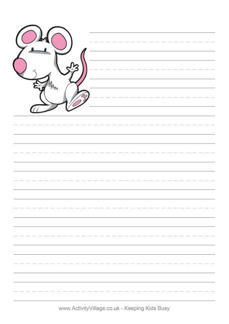 Rat writing paper