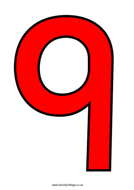 Red numbers 0-9