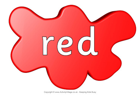 Red poster splats