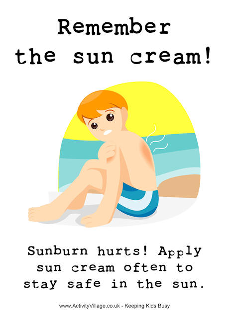 Remember the Sun Cream Poster