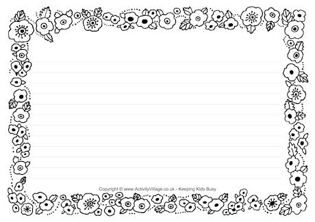 Remembrance Day frame - landscape
