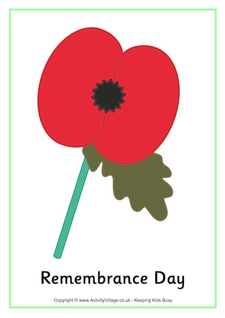 Remembrance Day poster