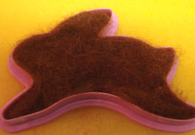 Reverse before felting