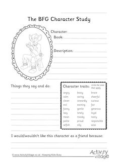 Roald Dahl Character Studies