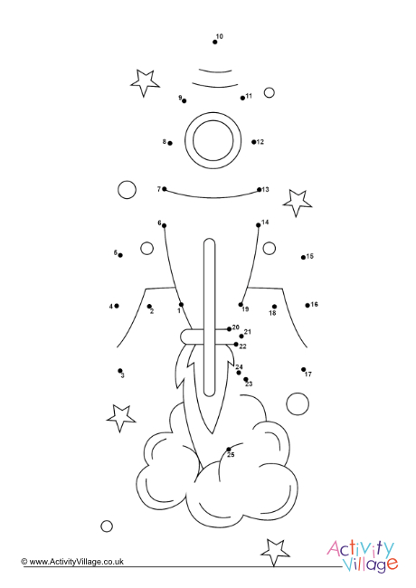 Rocket ship dot to dot 2