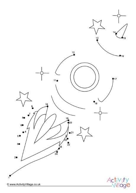 Rocket ship dot to dot 3