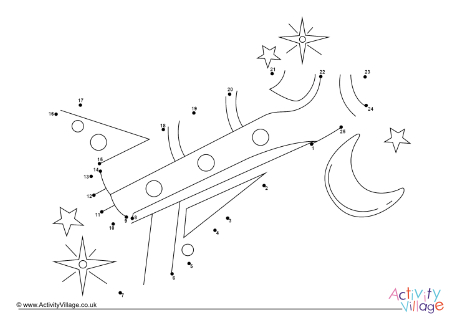 Rocket ship dot to dot