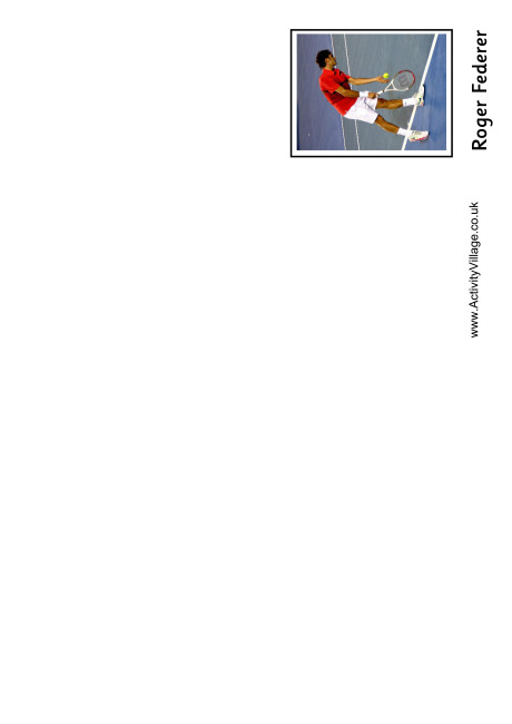 Roger Federer Booklet Roger Federer Booklet
