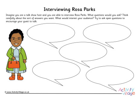 Rosa Parks Interview Worksheet