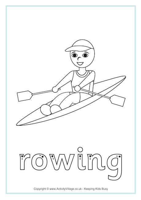 Rowing finger tracing