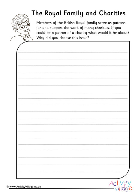 The Royal Family and Charities Worksheet The Royal Family and Charities Worksheet
