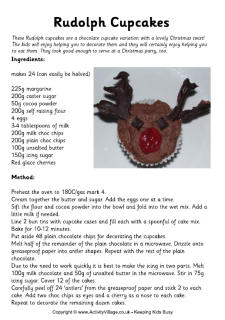 Rudolph cupcakes recipe printable