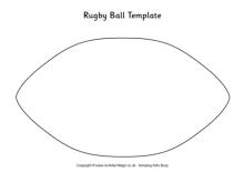 Rugby Ball Mouse Pad Craft