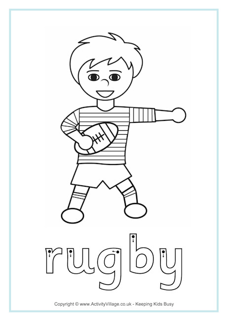 Rugby finger tracing