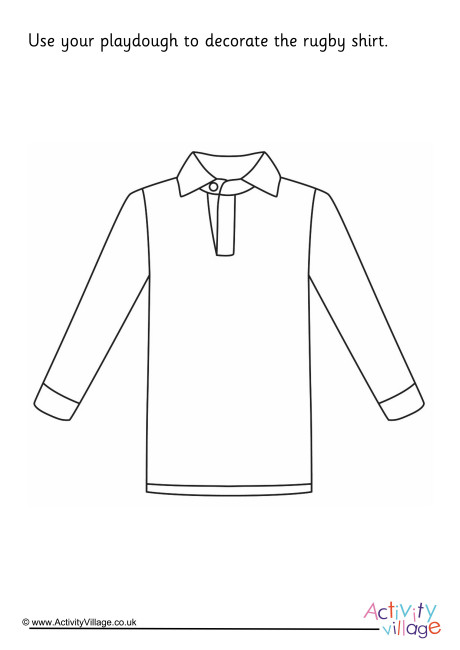 Rugby Shirt Playdough Mat