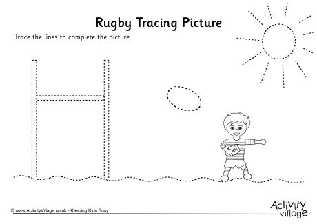 Rugby tracing picture