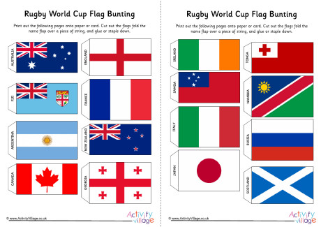 Rugby World Cup 2019 Flag Bunting Rugby World Cup 2019 Flag Bunting