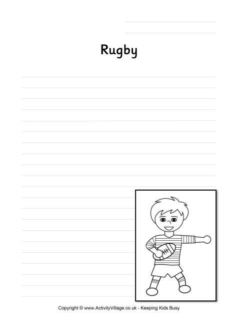 Rugby writing page