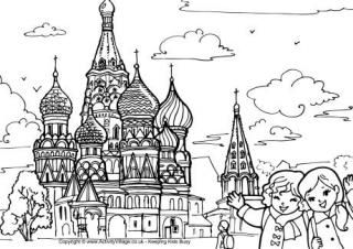 Russia Colouring Pages