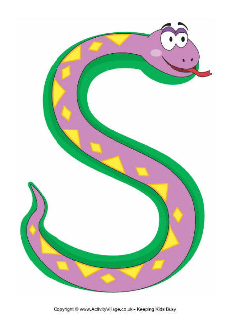S is for snake poster
