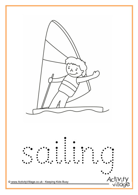 Sailing Word Tracing