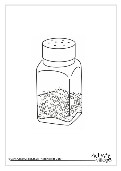 Salt colouring page