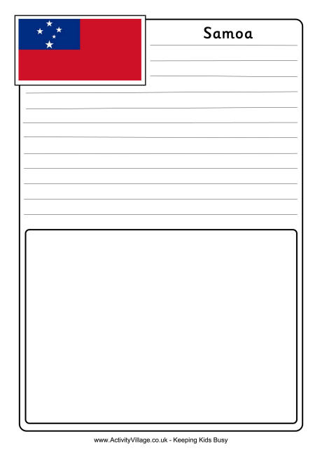 Samoa notebooking page